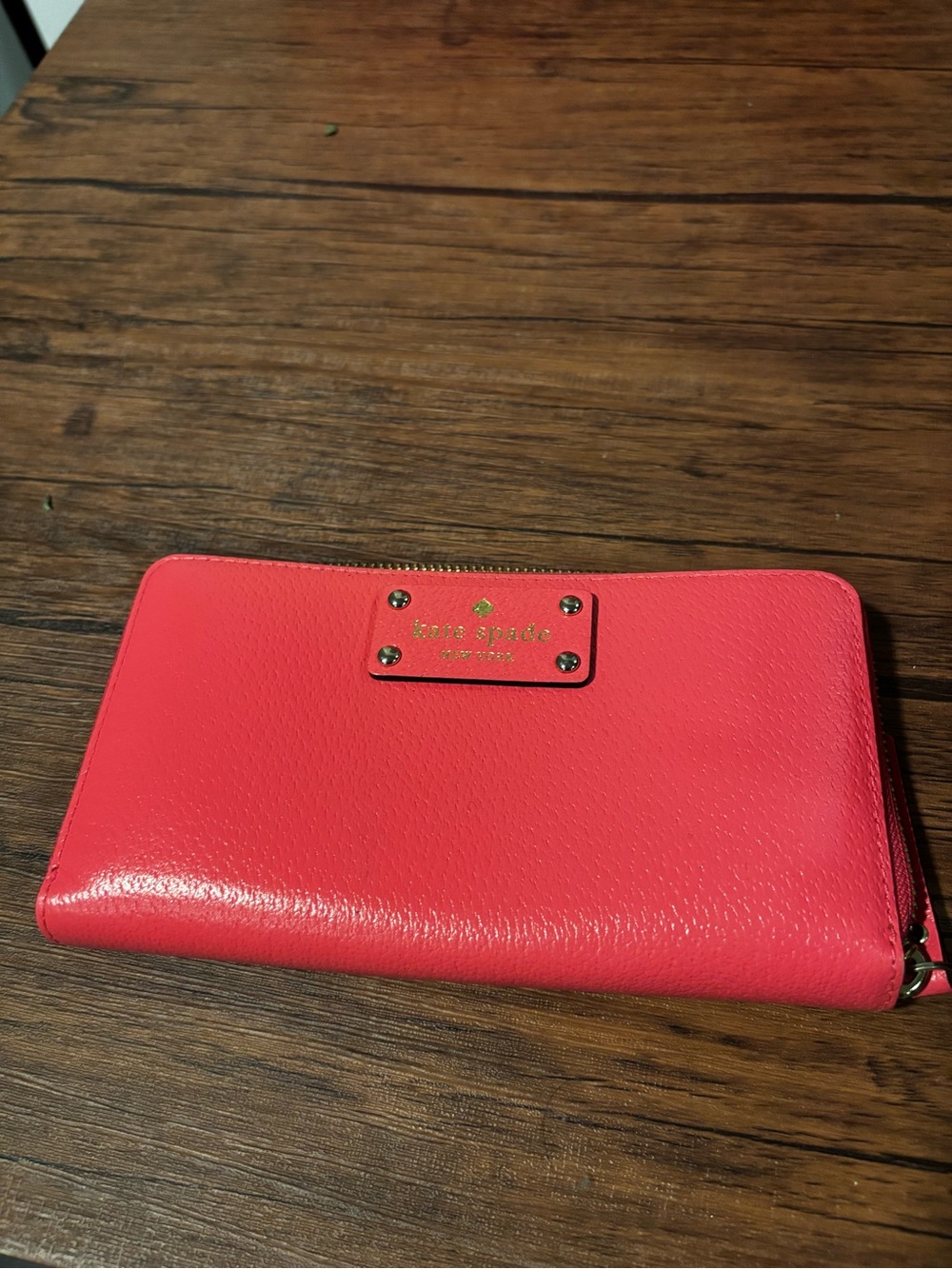 Kate Spade Zip Around Wristlet Wallet in Pink